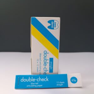 کاغذ ارتیکولاسیون سوئدی 65 میکرون 144 عددی double-check blue-red articulating paper