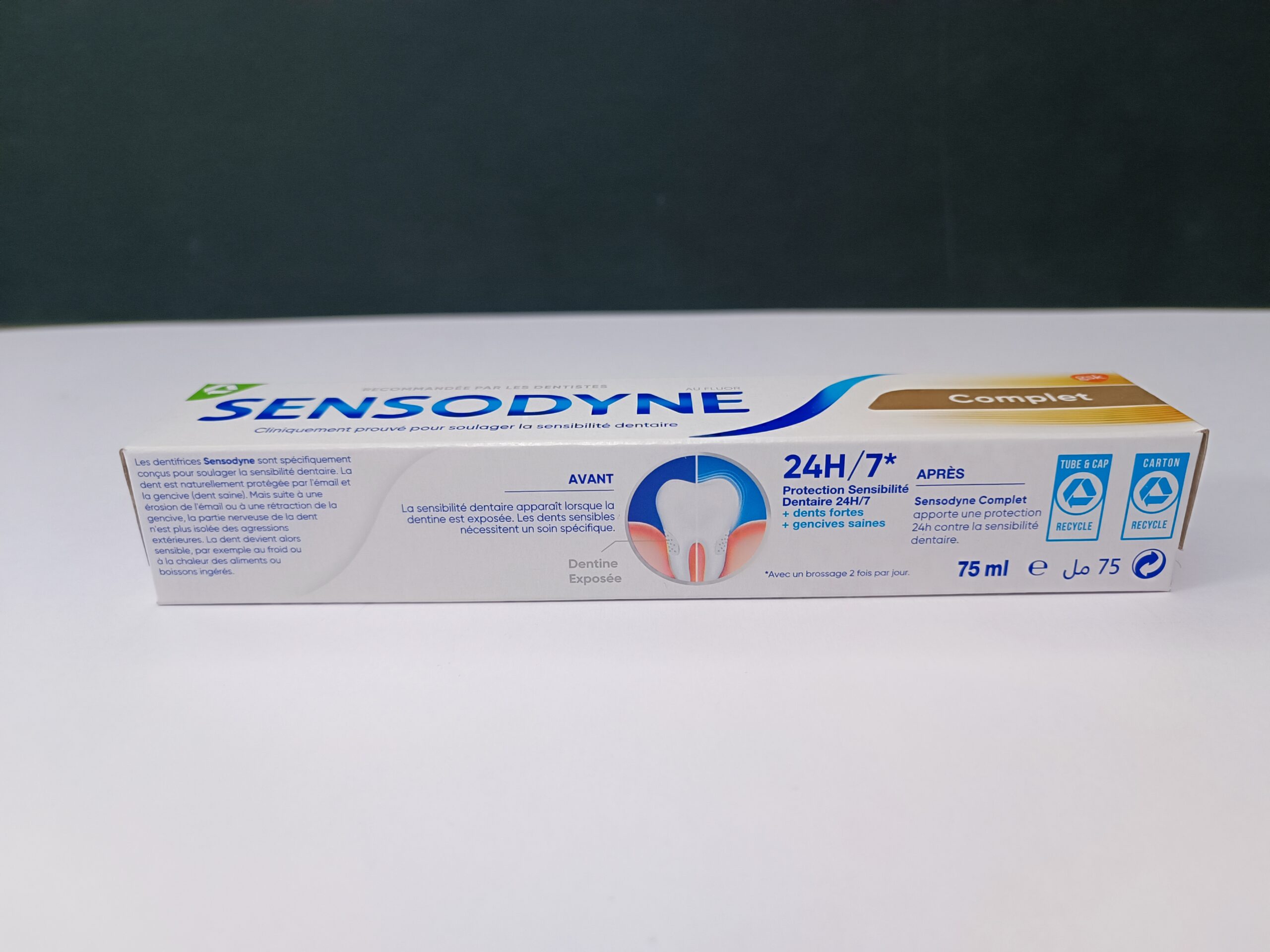 خمیردندان فرانسوی سنسوداین کامپلیت محافظت کننده کامل Sensodyne Complet 2 خمیردندان فرانسوی سنسوداین کامپلیت محافظت کننده کامل Sensodyne Complet