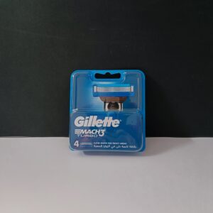 تیغ یدک ژیلت مدل مچ تری توربو MACH 3 TURBO بسته 4 عددی- اورجینال