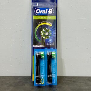 سری یدک مسواک برقی اورال بی مدل Cross action بسته 2 عددی رنگ مشکی