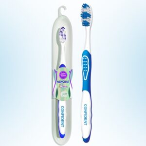 مسواک کانفیدنت مدل Pearl Travel Pack با برس نرم