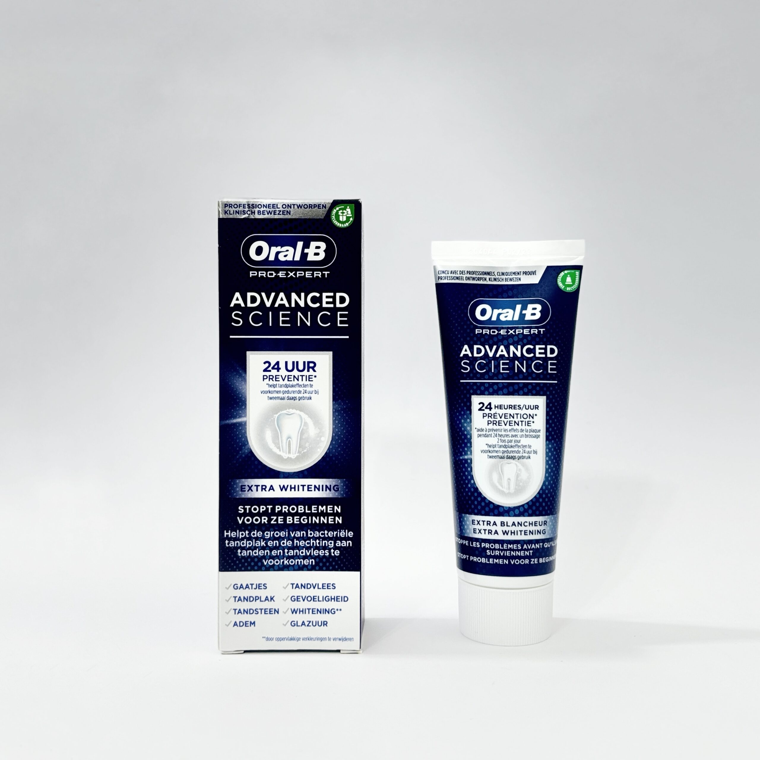 خمیردندان اورال بی پرو اکسپرت ADVANCED SCIENCE مدل8کاره EXTRA WHITENING حجم75ML 2 خمیردندان اورال بی پرو اکسپرت ADVANCED SCIENCE مدل8کاره EXTRA WHITENING حجم75ML